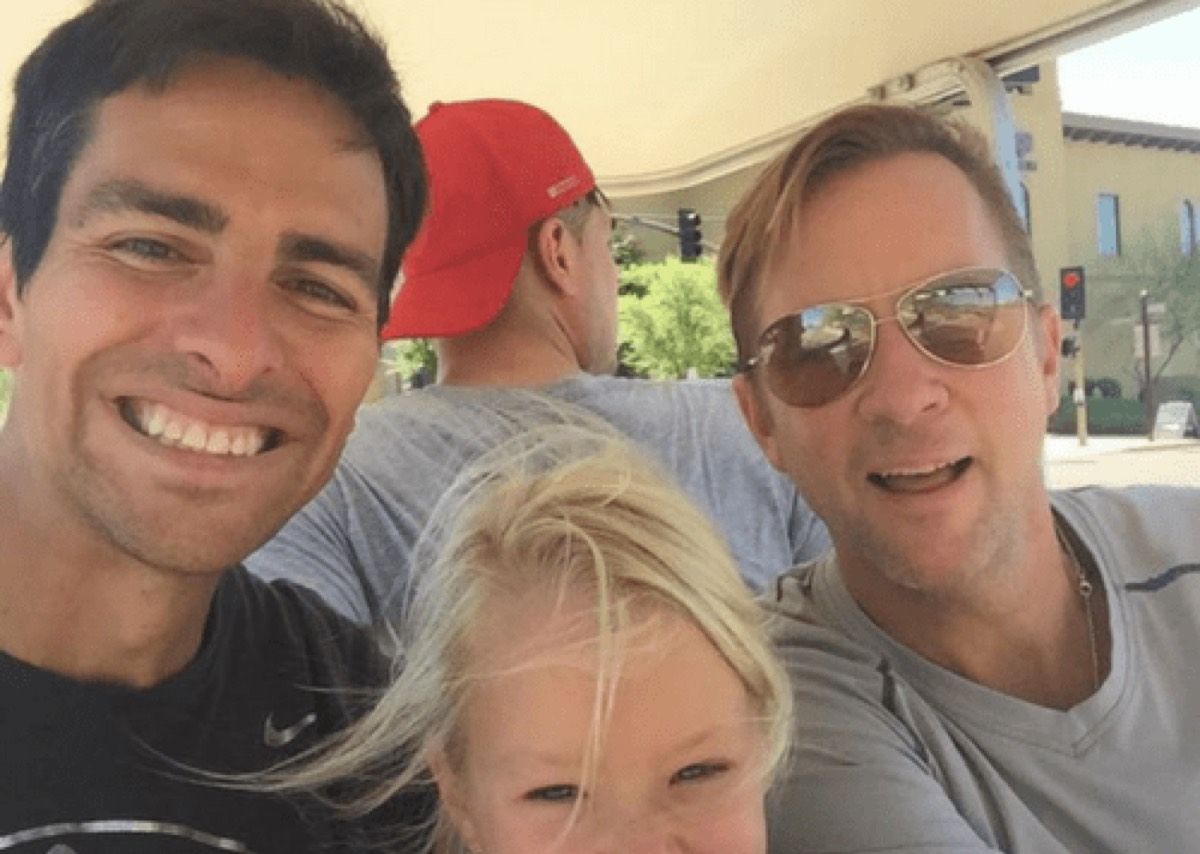 Ken Lear with his family