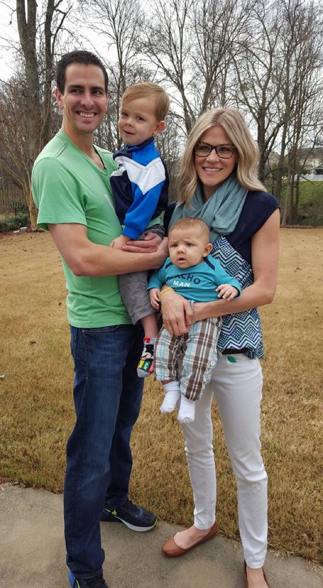 Ken Lear with his family
